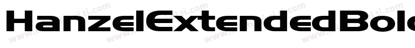 HanzelExtendedBold B字体转换